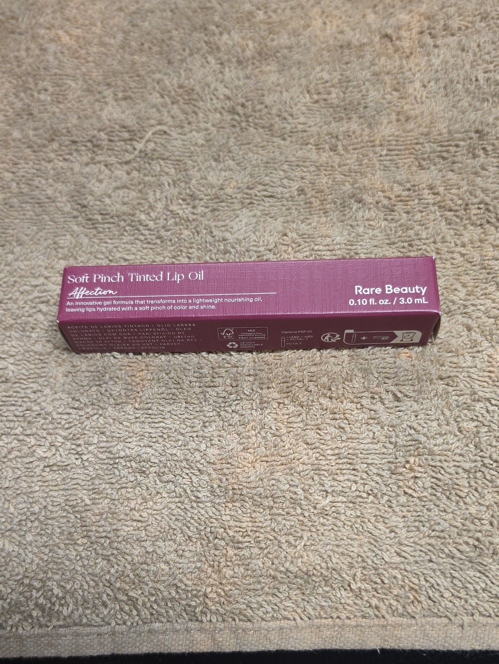 Rare Beauty Soft Pinch Tinted Lip Oil โ Mauve Pink Box